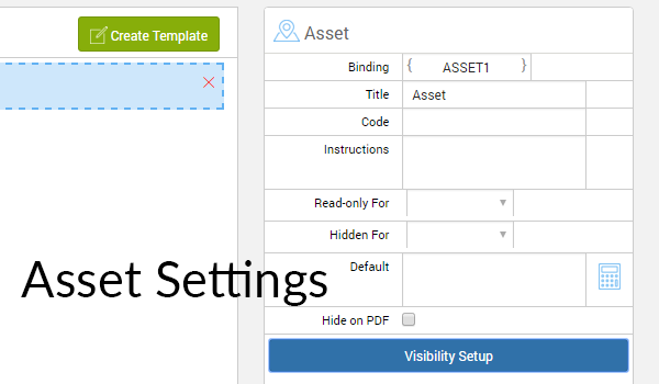 Asset settings