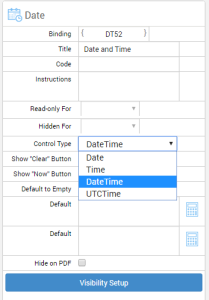 Date Settings Types