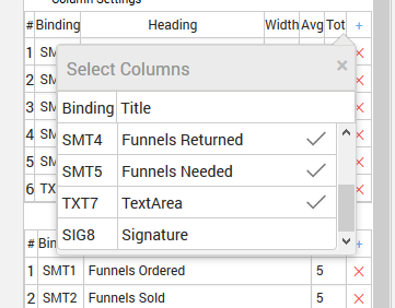 Details Table Add column