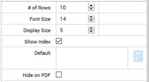 Details Table Rows Display