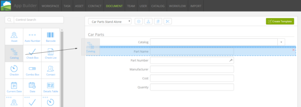 Drag Control To Document