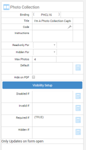 Photo Collection Settings