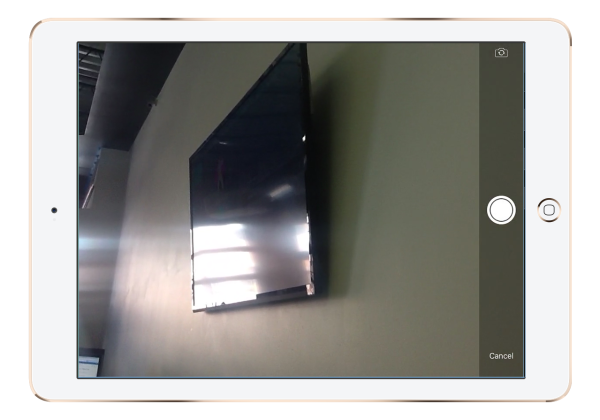 iPad Photo Controls Camera