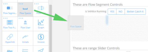 Drag n Drop Flow Spacer