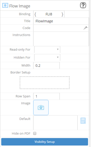 Flow Image Settings