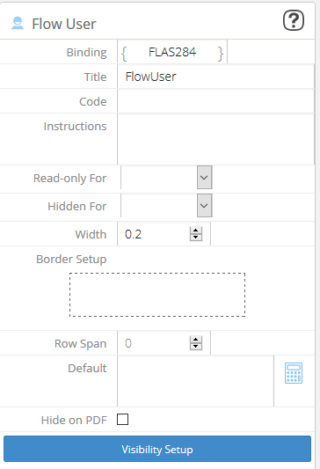 Flow User Settings