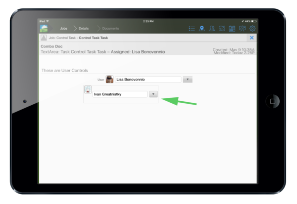 Flow user Control in iPad