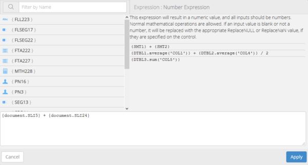 Math Expression Builder