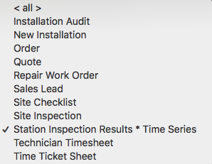 Document Type Selection